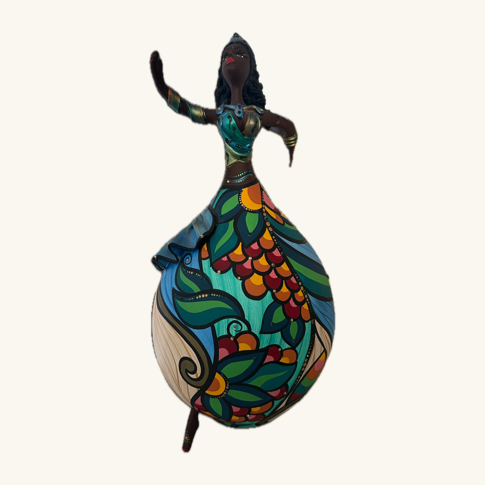 Ceramic samba dancer doll