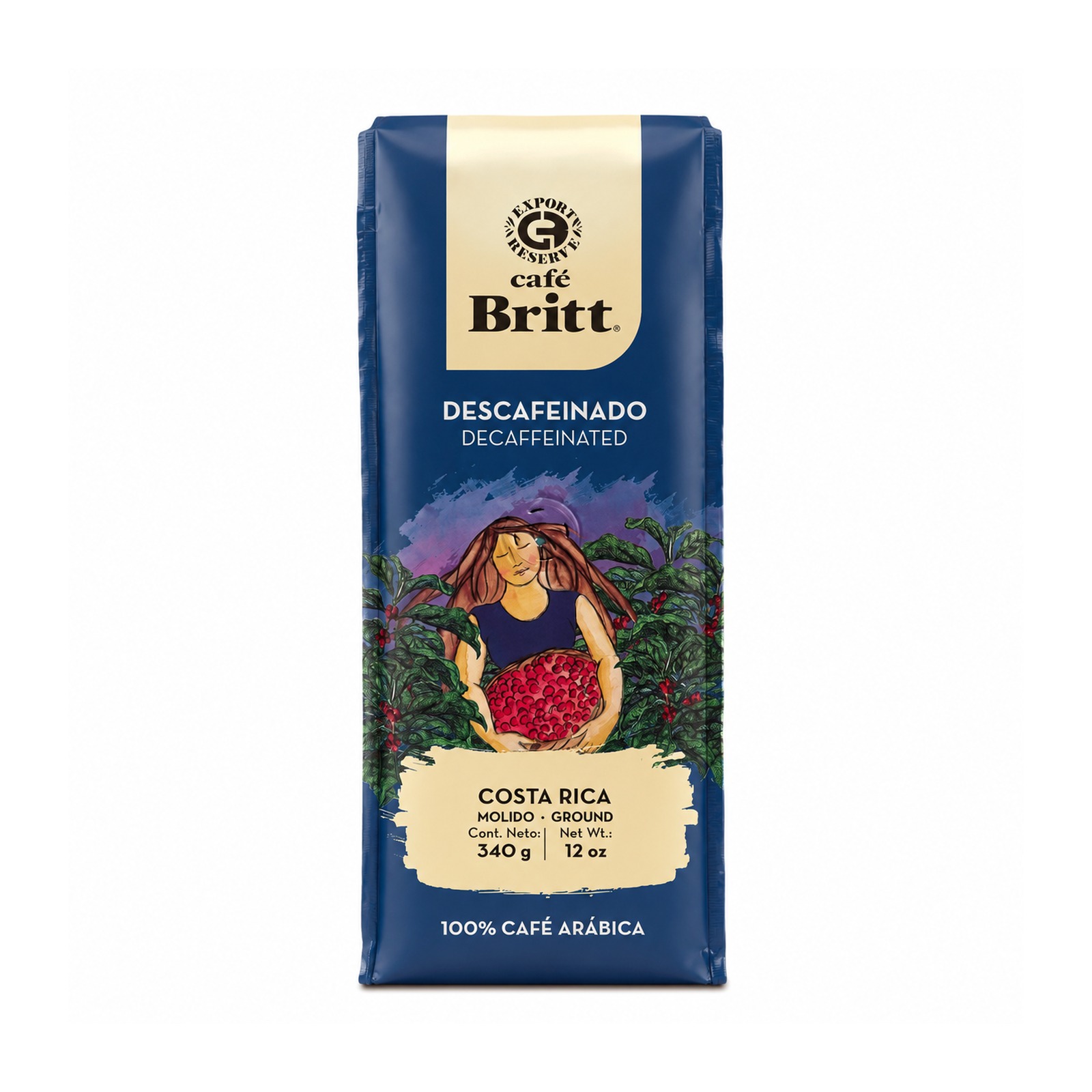 Café Britt Decaffeinated (Costa Rica Arábica, ground)