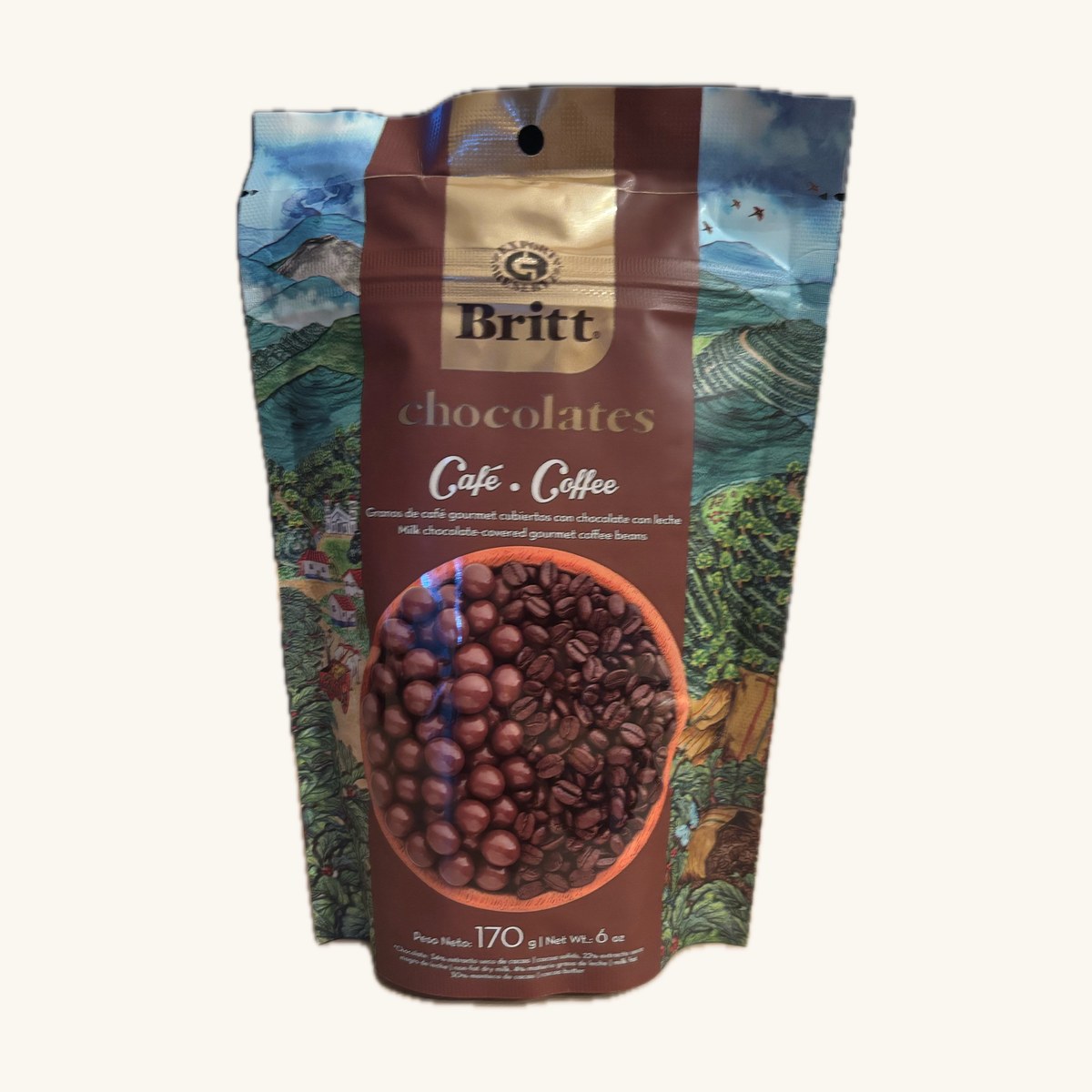 Café Britt Milk Chocolate-Covered Coffee Beans