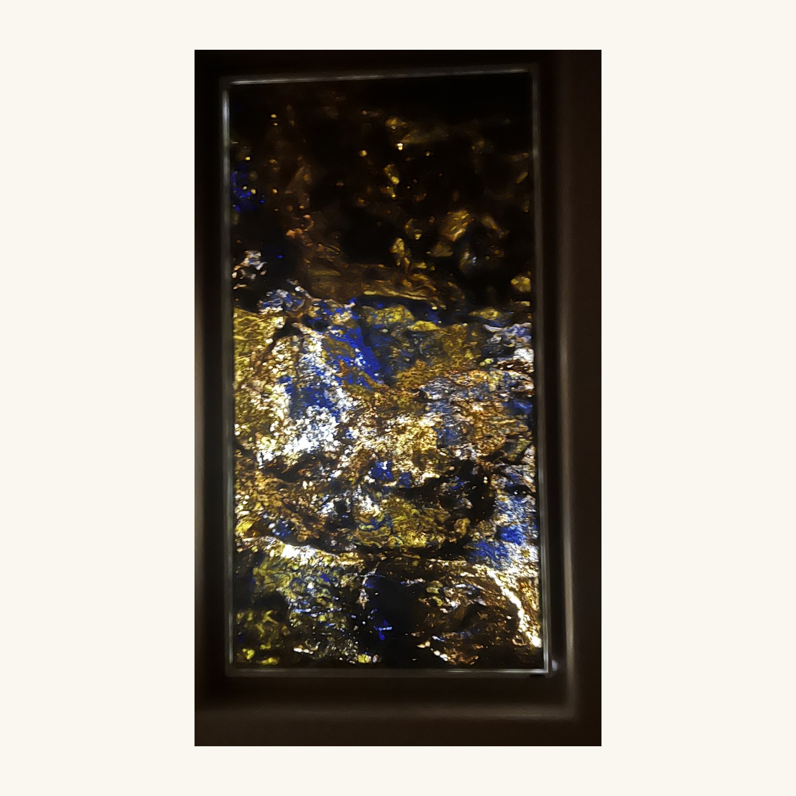 300M-year stone backlit artwork