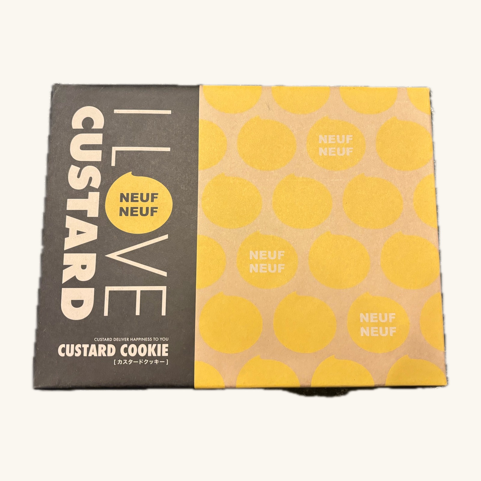 NEUF NEUF "I Love Custard" Custard Cookie