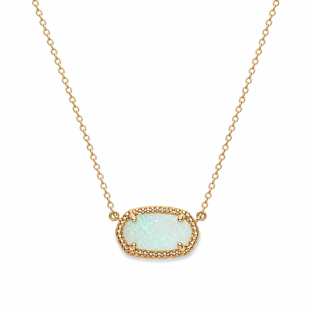Kendra Scott Iridescent Drusy necklace