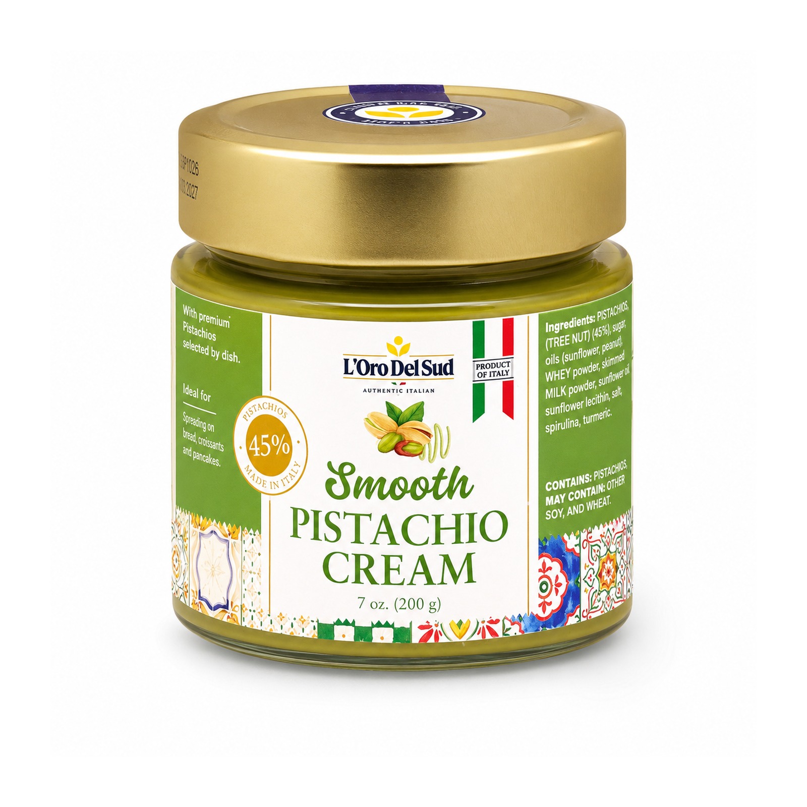 L'Oro Del Sud smooth pistachio cream (45%)