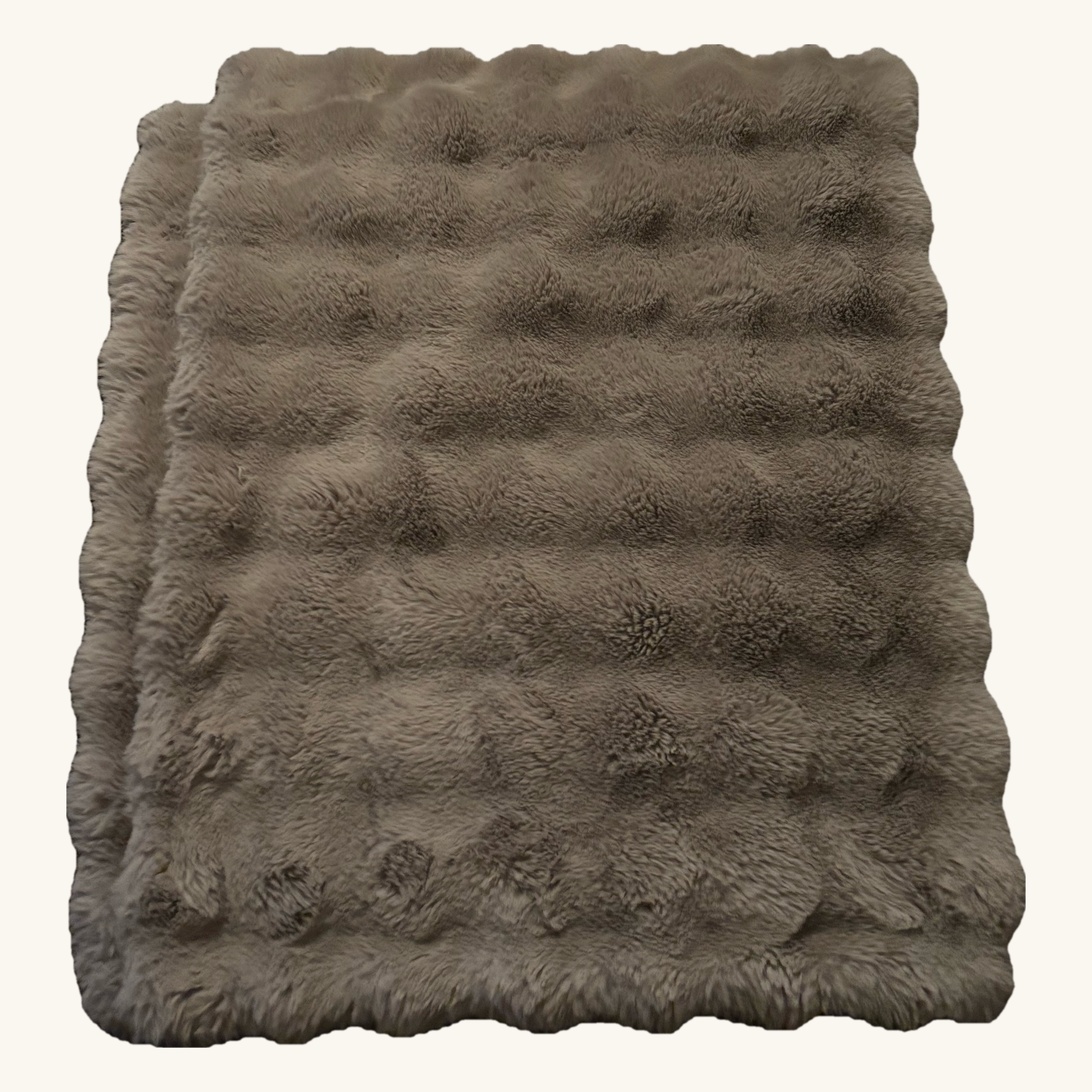 Cozy Earth cuddle blanket — throw + bubble texture