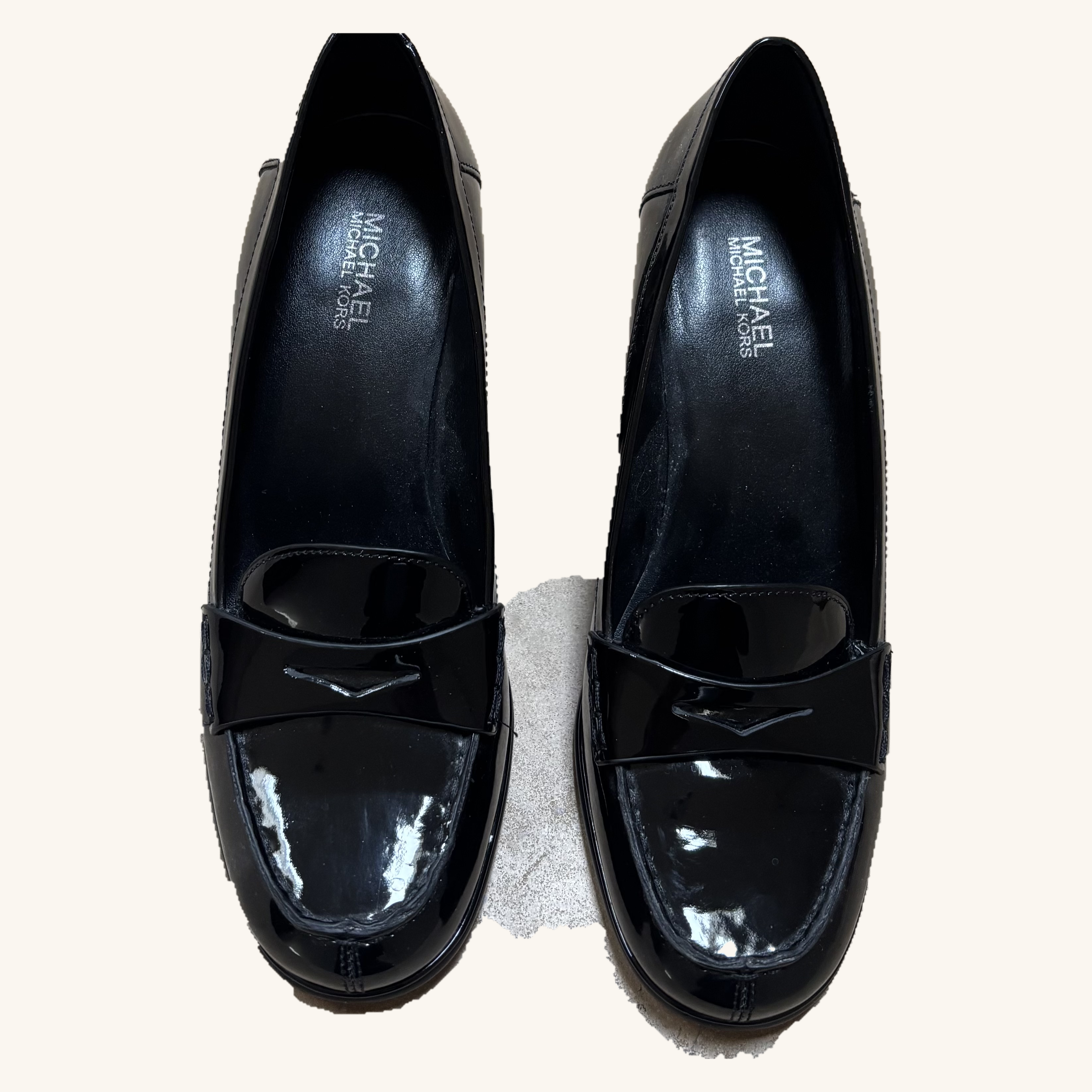 Michael Kors patent leather heel